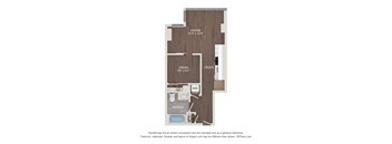 A floor plan of a house with a garage, a dream, a create, and a refresh section.