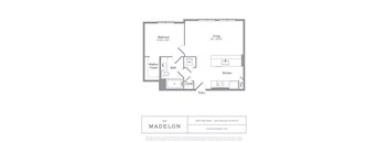 A floor plan for a property located at 2823 18th Street, San Francisco, CA 94110.