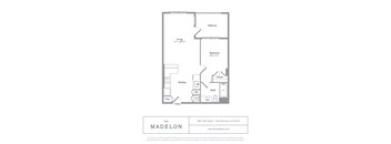 A floor plan for a property located at 2823 18th Street, San Francisco, CA 94110.