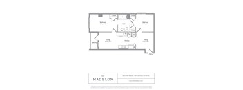 A floor plan for a MadeLon apartment in San Francisco.