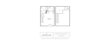 A floor plan for an apartment at The Madelon in San Francisco.
