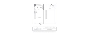 A floor plan for an apartment at The Madeleon.