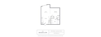 A floor plan for a property located at 2823 18th Street, San Francisco, CA 94110 is displayed.
