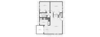 A black and white floor plan of a house with labeled rooms and dimensions.