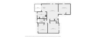 A floor plan of a house with labeled rooms and dimensions.