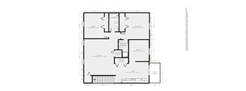 A floor plan of a house with labeled rooms and dimensions.