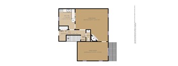 A floor plan of a house with a living room and a family room.