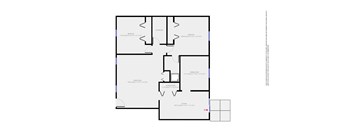 A floor plan of a house with rooms labeled and dimensions provided.