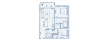 A sketch of our Haven floor plan.