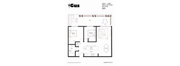 2 Bedroom + 1 Bath