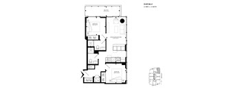 Floor plan of Cavali (2 Bed, 2 Bath) at SoHo Italia