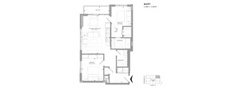 Floor plan of Moet (2 Bed, 2 Bath) at SoHo Champagne 2