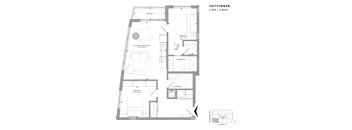 Floor plan of Taittinger (2 Bed, 2 Bath) at SoHo Champagne 2