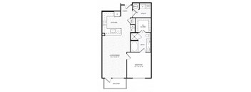 A black and white image of a floor plan for a home.