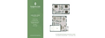 A real estate listing for a Grand Oak Townhome with 3 bedrooms and 1.5 bathrooms.