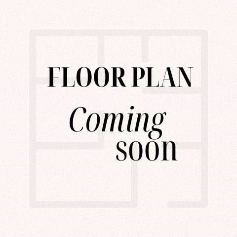 A sign that says "FLOOR PLAN Coming soon" is displayed.