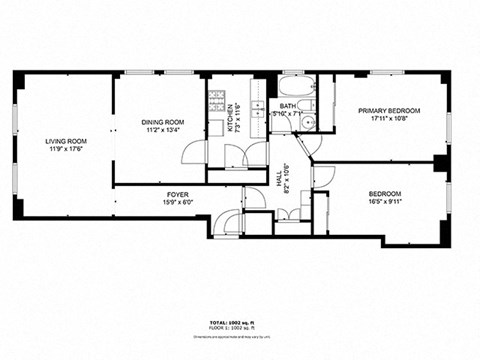 A black and white image of a floor plan for a house.