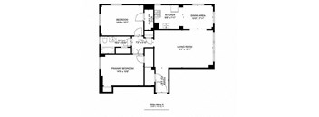 A black and white image of a floor plan for a home with a total area of 939 square feet.