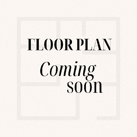 A sign that says "FLOOR PLAN Coming soon" is displayed.