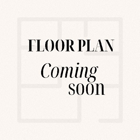 A sign that says "FLOOR PLAN Coming soon" is displayed.