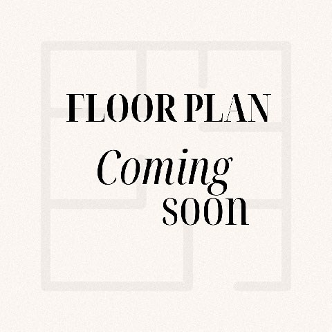 A sign that says "FLOOR PLAN Coming soon" is displayed.