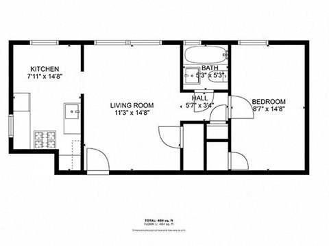 A black and white image of a floor plan for a house.