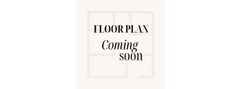 A sign that says "FLOOR PLAN Coming soon" is displayed.