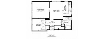 A black and white image of a house floor plan.