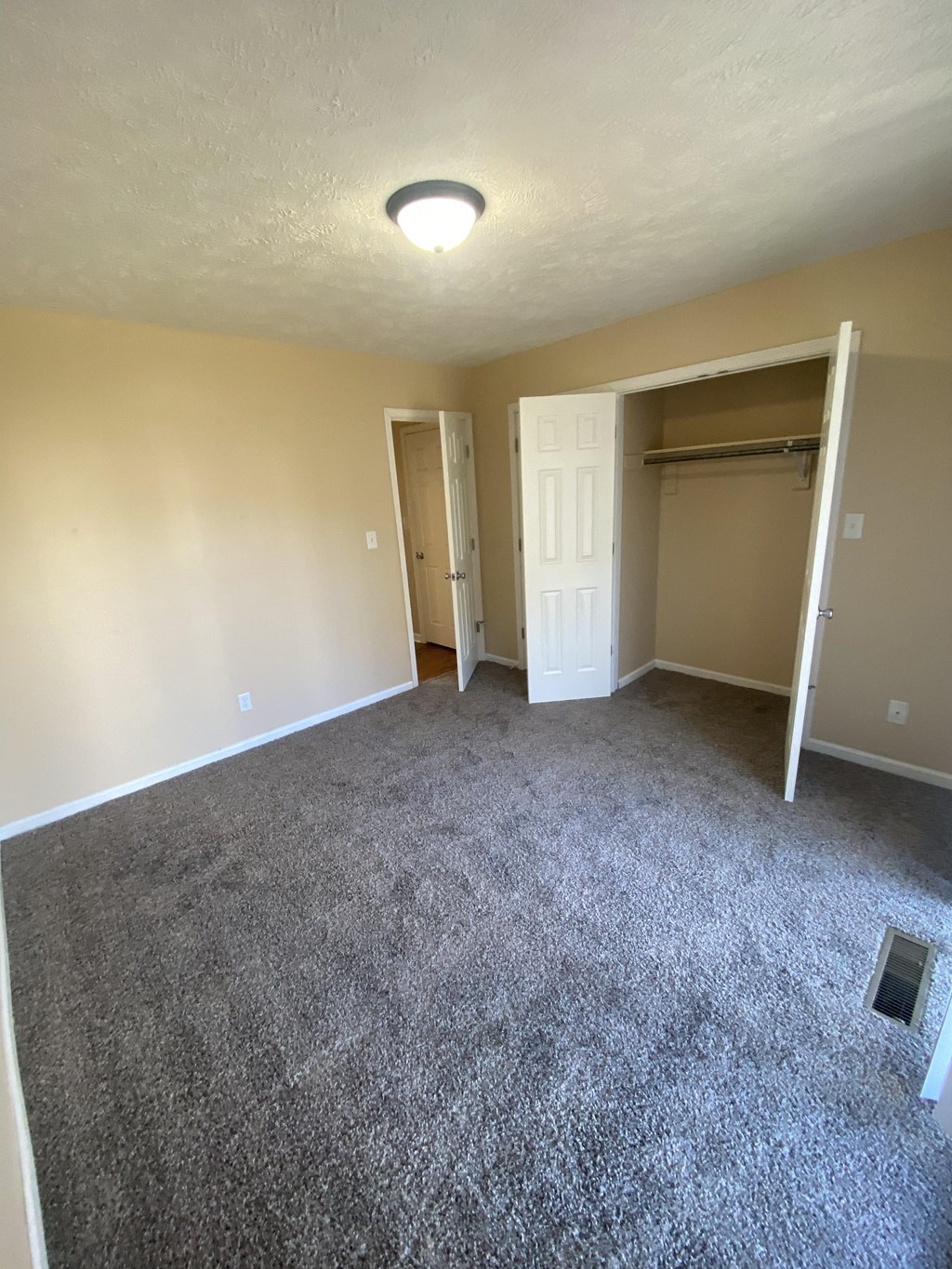 Bedroom with large closet
