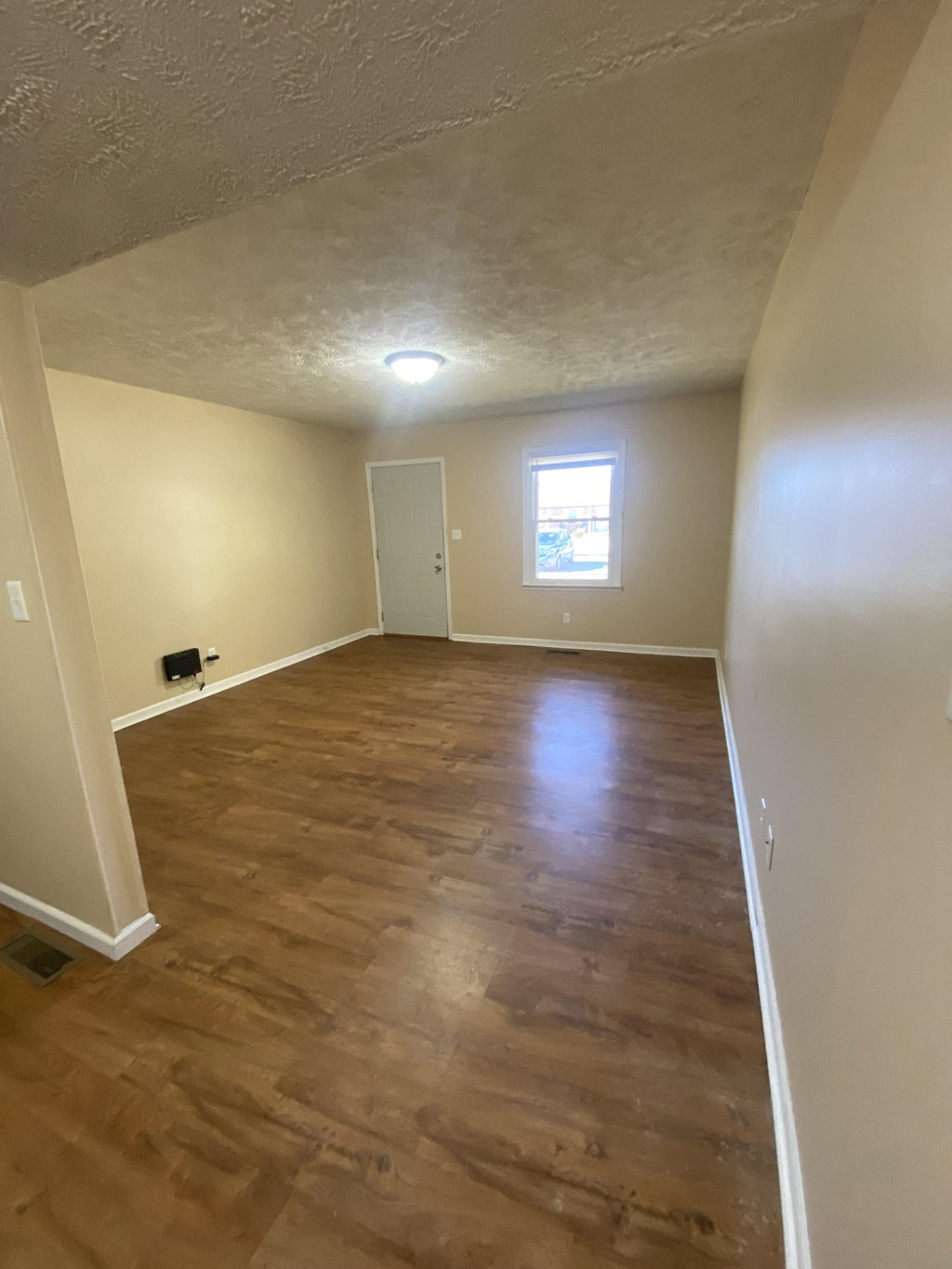 Living Room Dining Room with wood floors