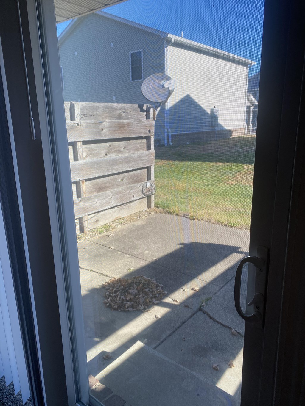 Back of the apartment patio