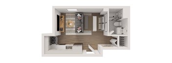 Efficiency  Partial View at The Nest at Lincoln Park West, Illinois