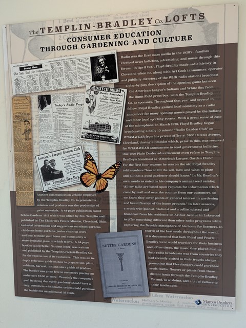 A newspaper article about the Templin-Bradley Co. Lofts.
