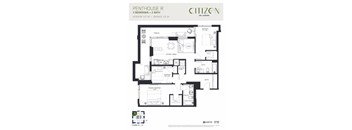 R Floor Plan at Citizen on Jasper, Edmonton, AB