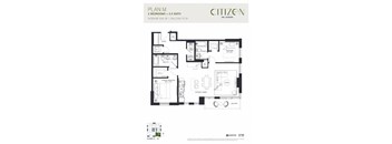 M Floor Plan at Citizen on Jasper, Edmonton, AB