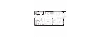 B Floor Plan at Southpark on Whyte, Edmonton, AB