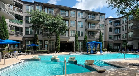 Relaxing Swimming Pool at Civic at Frisco Square Apartments, Frisco, TX