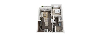A3 floor plan at Civic at Frisco Square Apartments, Frisco, TX, Texas
