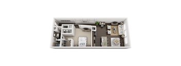 S-5 Deluxe Studio at Civic at Frisco Square Apartments, Texas