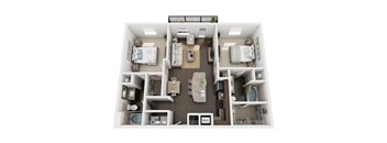 B1 floor plan at Civic at Frisco Square Apartments, Frisco, 75034