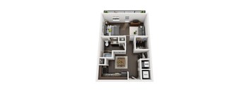 S1 floor plan at Civic at Frisco Square Apartments, Frisco, Texas
