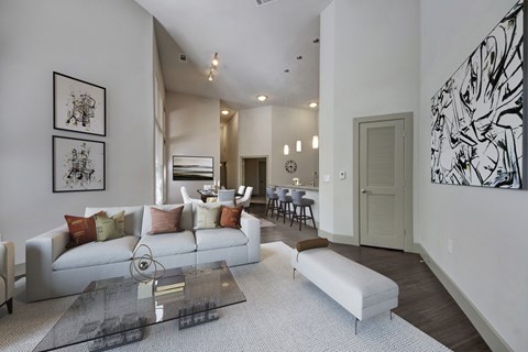 Living Room With Plenty Of Natural Lights at Civic at Frisco Square Apartments, Texas, 75034