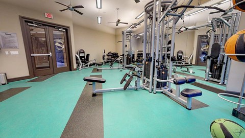 Modern Fitness Center at Civic at Frisco Square Apartments, Frisco, TX, Texas