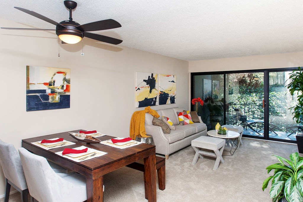 our apartments showcase a beautiful living room