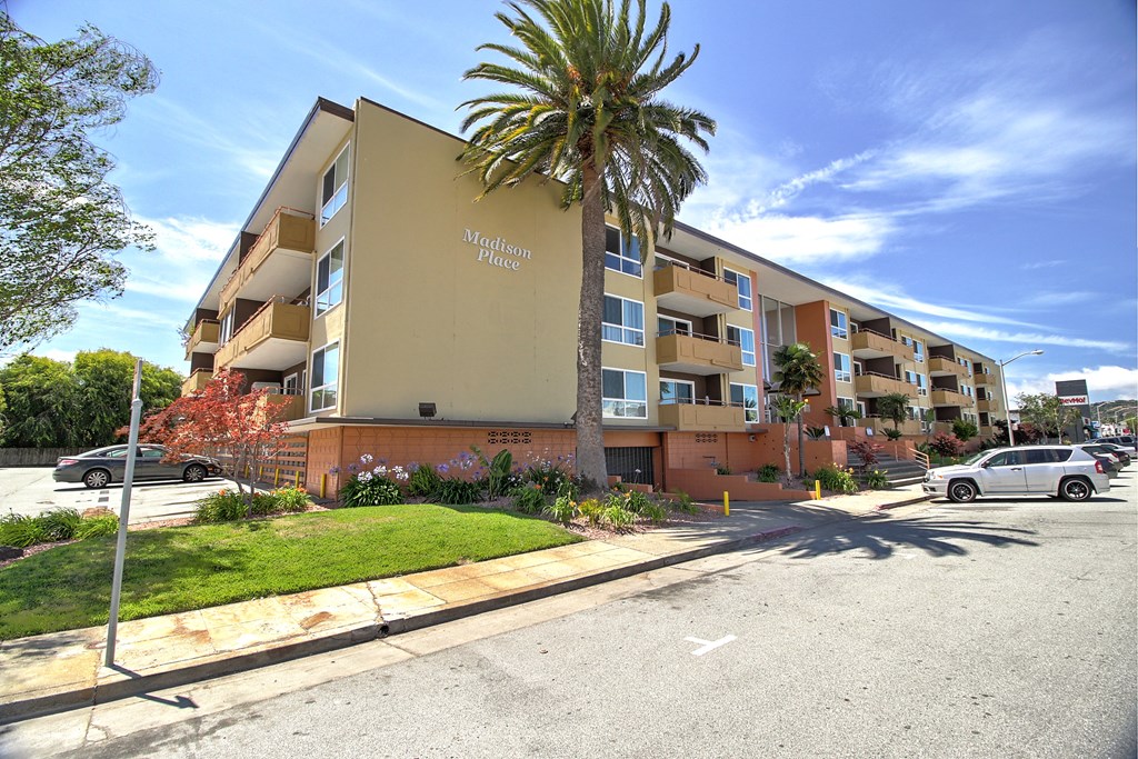 Cars parked outside the building  at Madison Place, San Mateo, CA, 94403