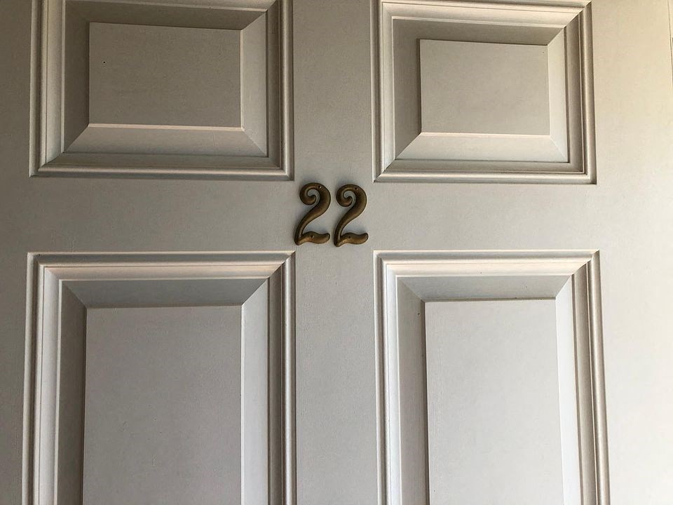 a door with the number 22 on it