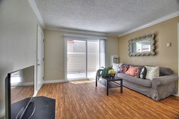 Modern Living Room at Casa Alberta Apartments, Sunnyvale, California