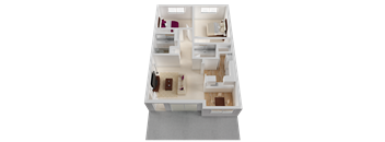 Normandy Park Two Bedroom Two Bathroom Apartment