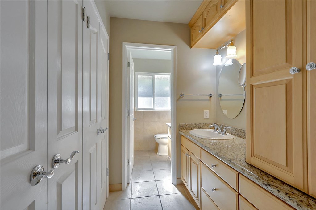 a bathroom with a sink and a toilet