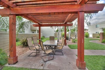 Shaded Courtyard Area Shaded Courtyard Area at Magnolia Place, California, 94087 - Photo Gallery 6